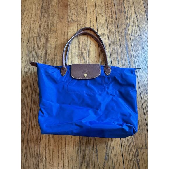 Longchamp Handbags - Longchamp Le Pliage Original M Tote bag Lichen Recycled canvas Pre Owned W Flaws